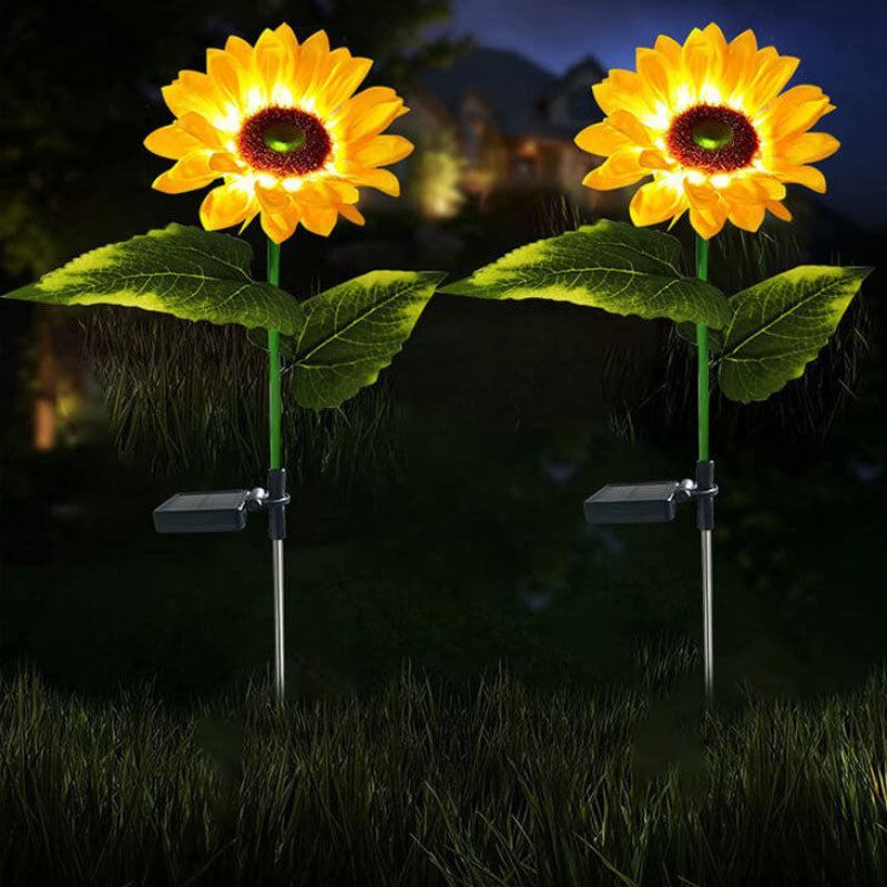 Ilumina tu jardín con girasoles solares