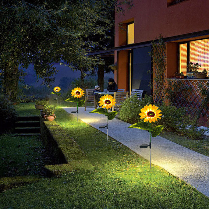 Ilumina tu jardín con girasoles solares