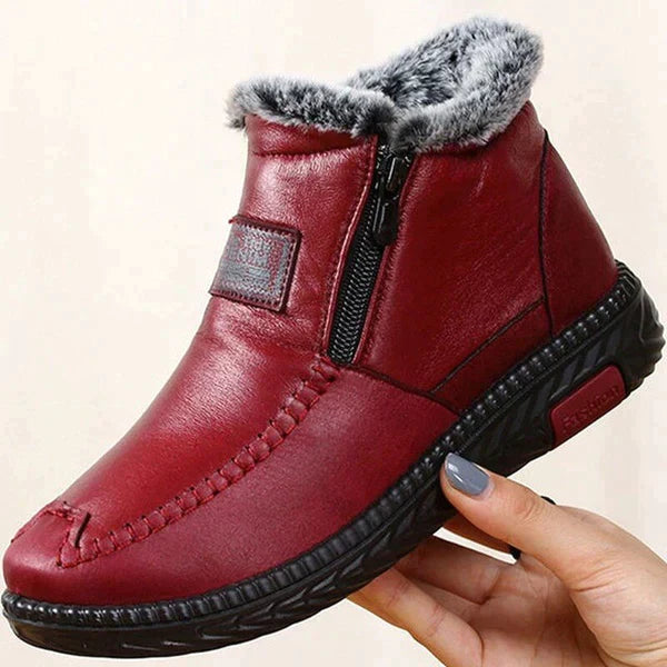 Faux leather ankle boots: comfort and security for every step
