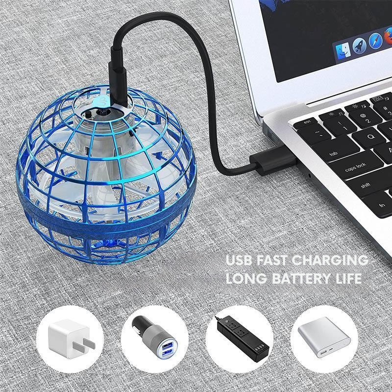 Lśniąca, latająca piłka do zabaw interaktywnych i rozrywkowych