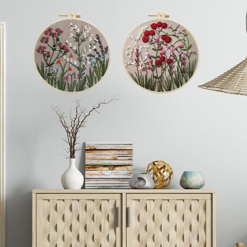Kit de broderie floral pentru activități creative