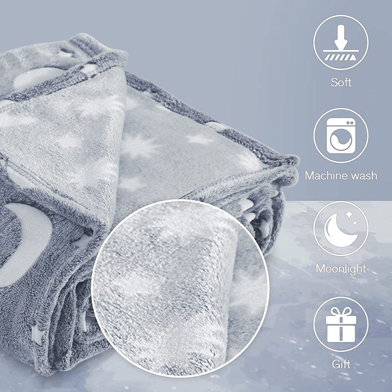 Magic blanket that glows in the dark