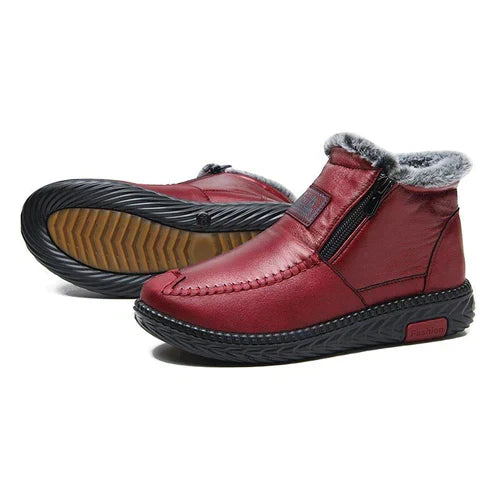 Faux leather ankle boots: comfort and security for every step