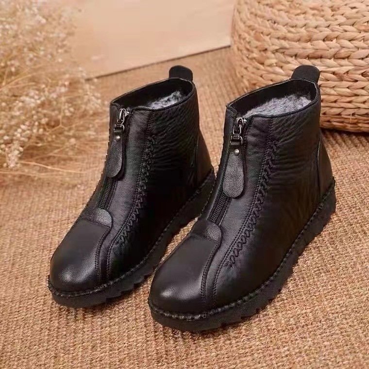 Botines antideslizantes de cuero sintético: elegancia y seguridad en el día a día