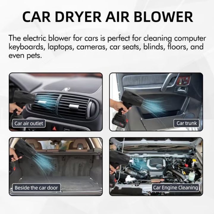 Souffleur d'air sans fil – Nettoyez sans effort et sans câbles