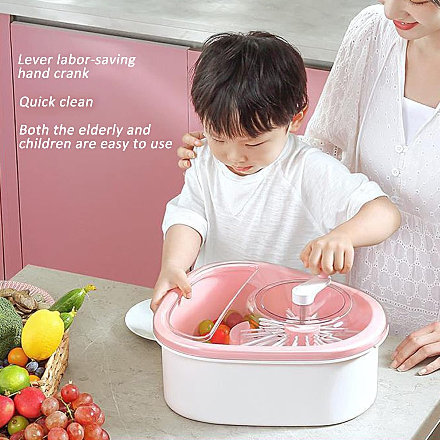 Perfect cleaning of fruits without effort or peeling