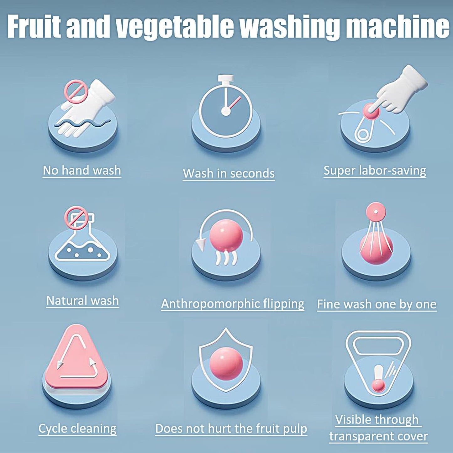 Perfect cleaning of fruits without effort or peeling