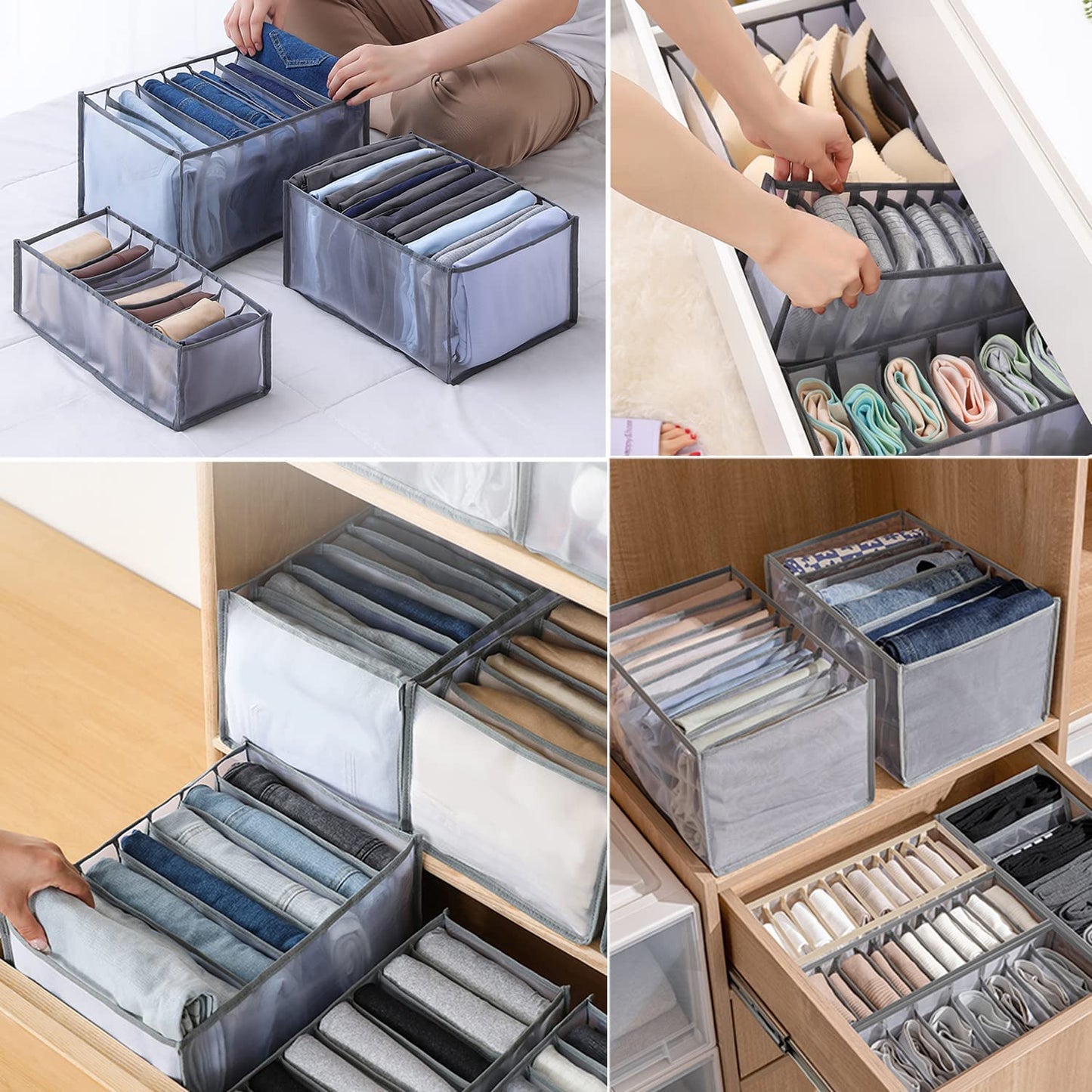 Kit de cajas de almacenamiento para organizar sus cajones (x3)