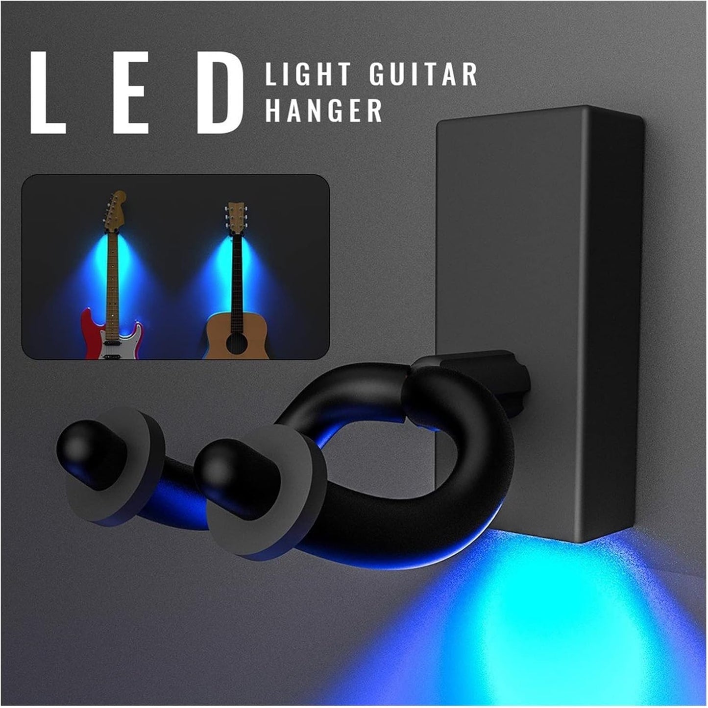 Suport mural LED pentru chitară – Iluminați-vă instrumentul