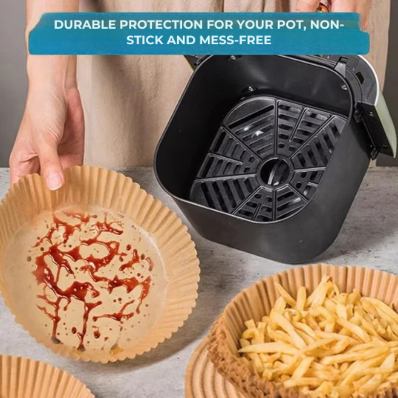 Praktische Backpapier für die Heißluftfritteuse – Sauberkeit und Zeitersparnis