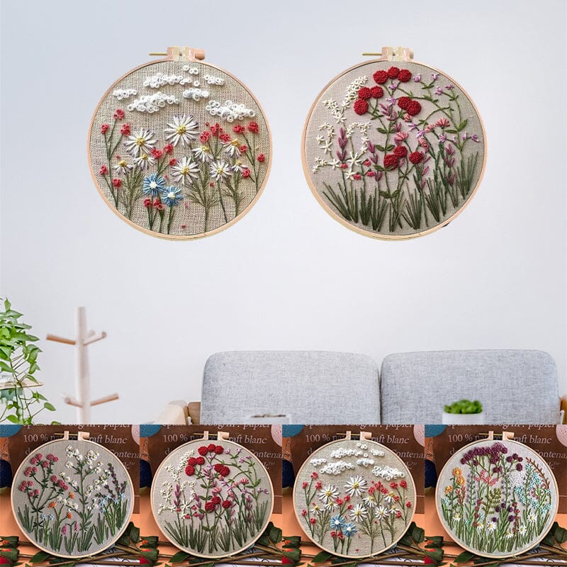 Kit de broderie floral pentru activități creative