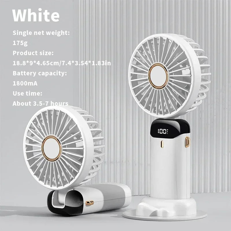 Kraftig mini-vifte med intelligent LED-skjerm
