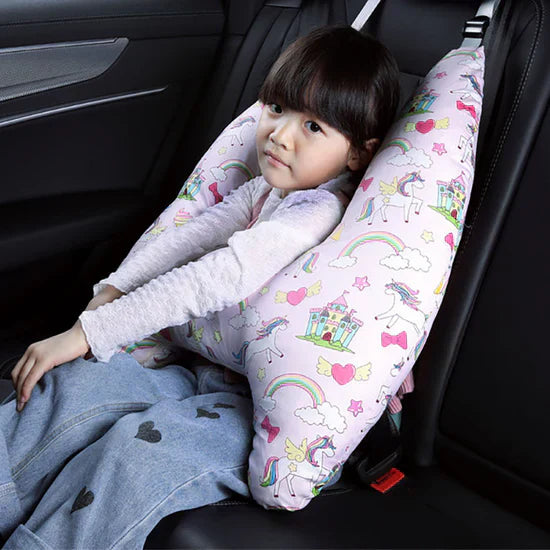 子供用旅行クッション、安全保持付き