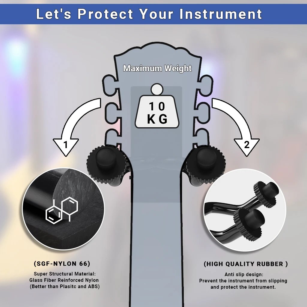 Suport mural LED pentru chitară – Iluminați-vă instrumentul