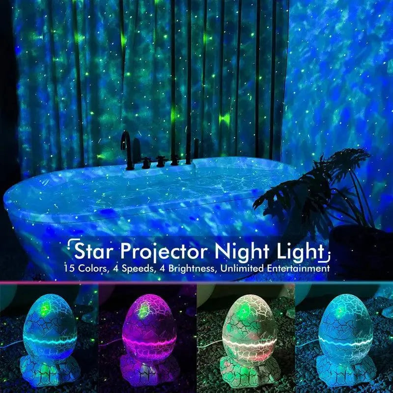 Galaxprojektor med musik och fjärrkontroll