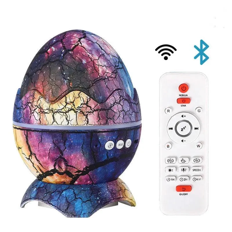 Galaxprojektor med musik och fjärrkontroll