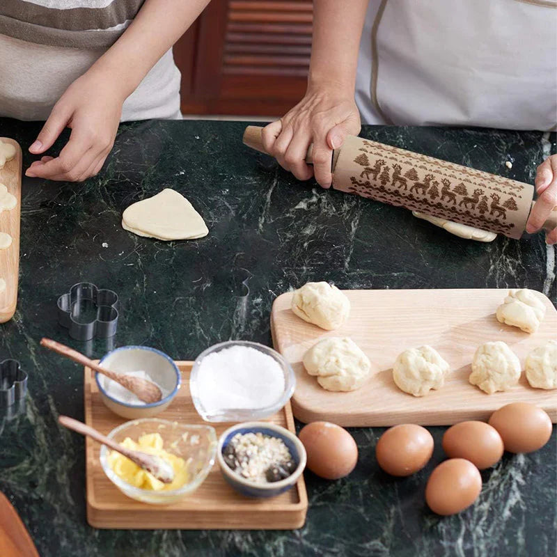 Des biscuits festifs parfaits grâce au rouleau gravé