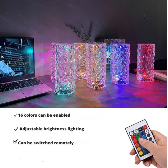 كريستالماكس™ - مصباح طاولة LED بتأثير الكريستال 