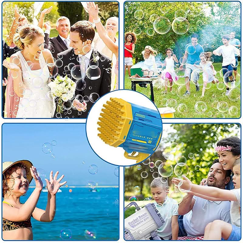Pistolet à Bulles Rechargeable – Jouet d'Extérieur pour Enfants