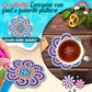 طقم كوasters DIY مزين بالأحجار الكريمة 