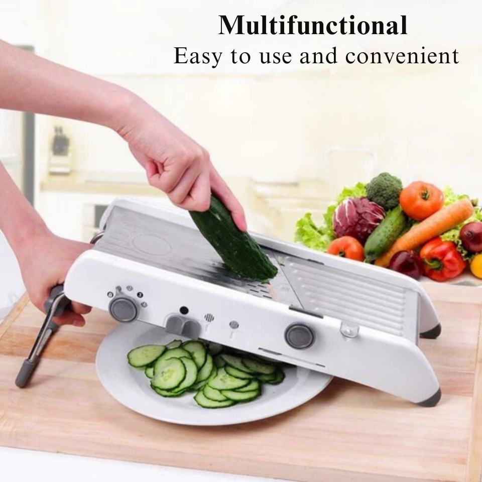 Mandoline réglable pour découpes rapides