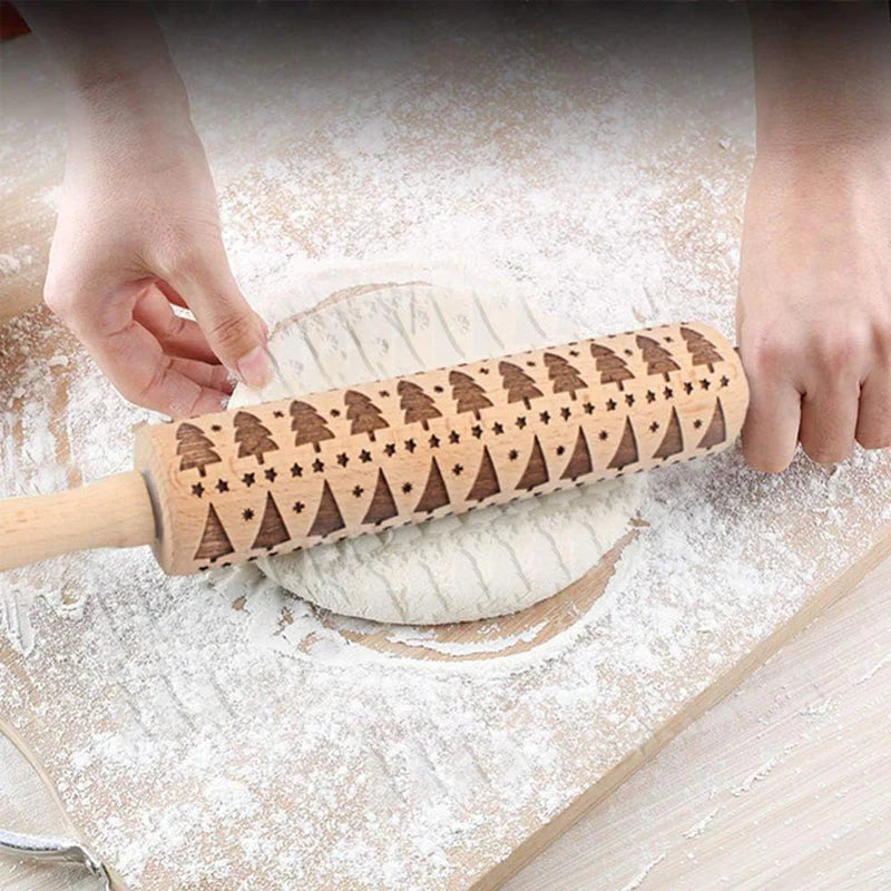 Des biscuits festifs parfaits grâce au rouleau gravé