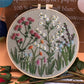 Floral embroidery kit for creative hobbies 