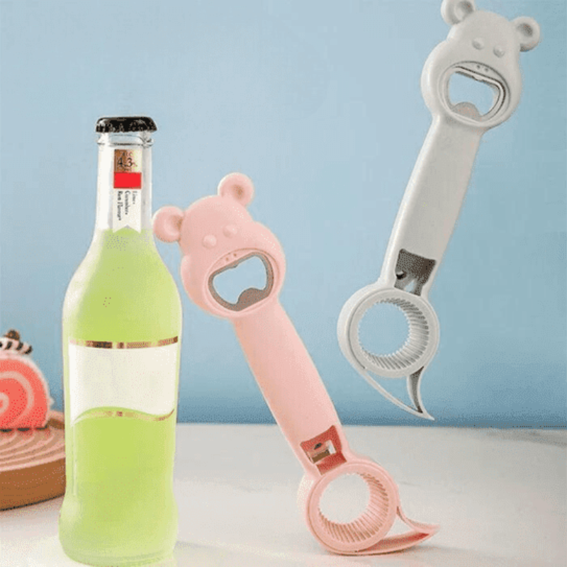 Ouvre-bouteilles et bocaux multifonction 4 en 1