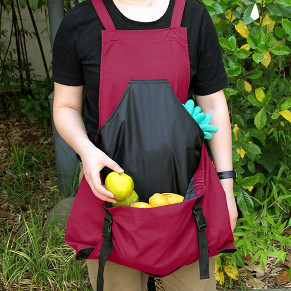 Tablier de jardinage pratique à grande poche récolte