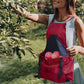 Tablier de jardinage pratique à grande poche récolte