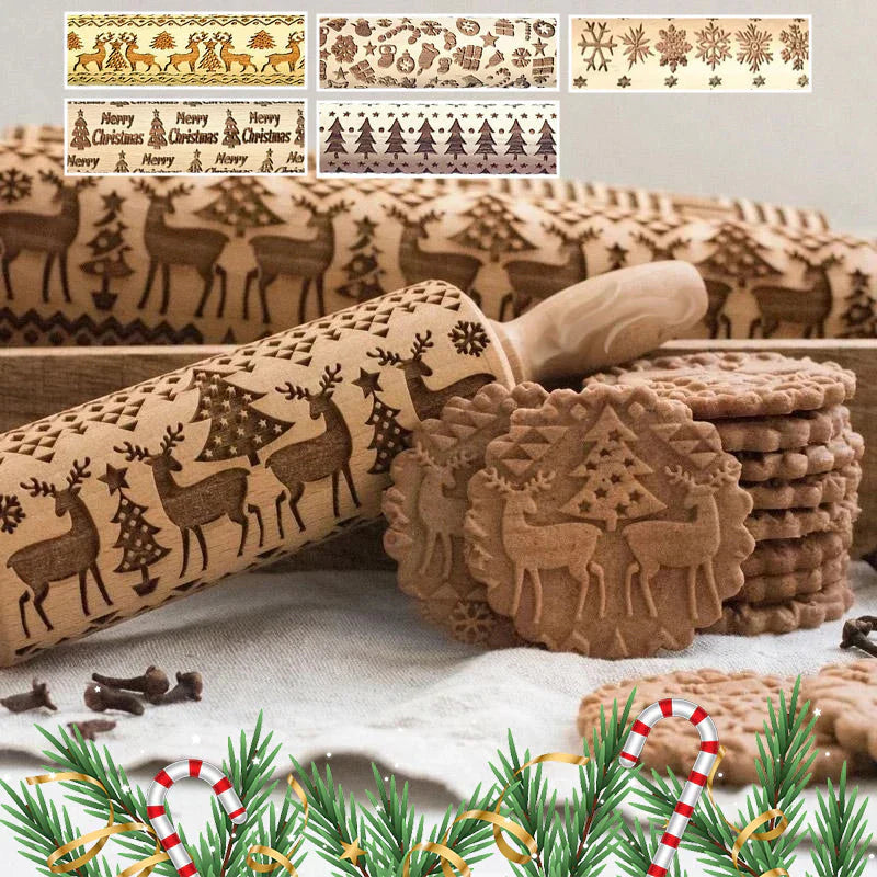 Des biscuits festifs parfaits grâce au rouleau gravé