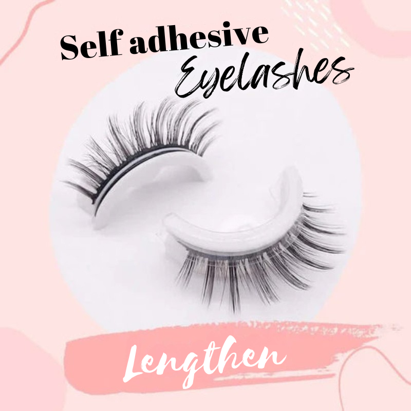 Self-adhesive false eyelashes for quick application 
