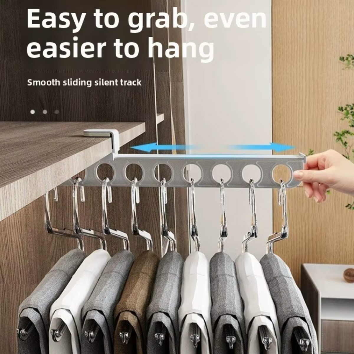 Heavy-duty retractable storage rod for closets and storage areas 