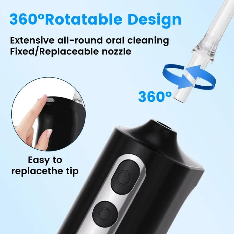 Rechargeable hydropulse for dental care 
