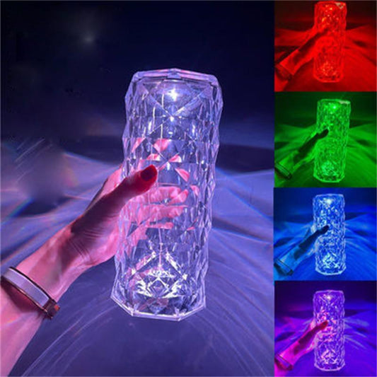 Dekorativ LED-lampa i kristallstil