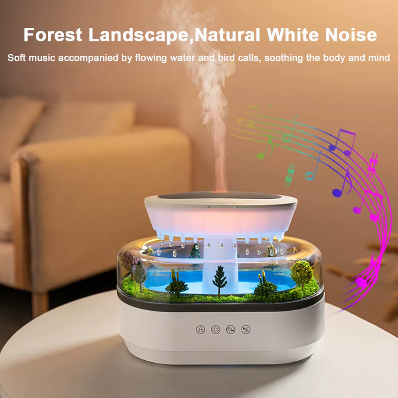 Rain Effect Diffuser - Sound, Mist & Ambient Light 