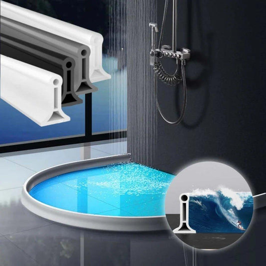 Barrière de rétention d'eau flexible pour douche – Installation facile