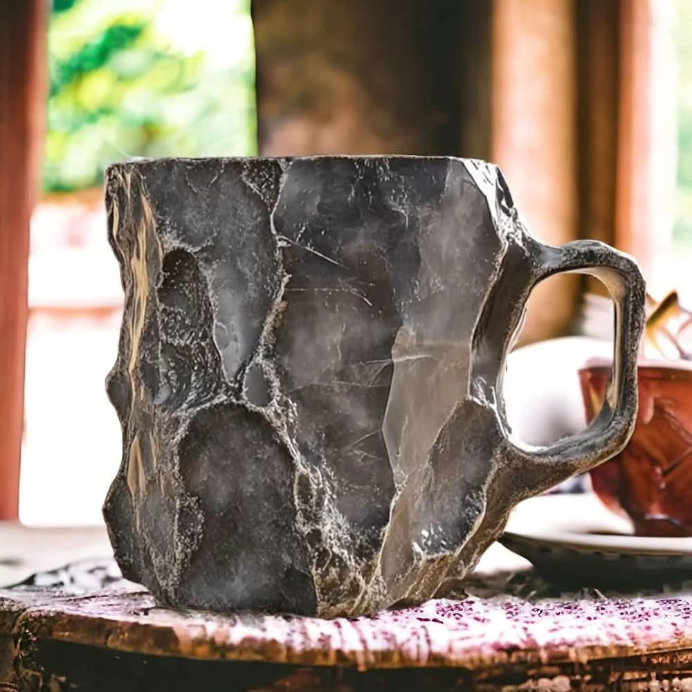Kaffeetasse aus Mineralglas – Natürliche Eleganz 
