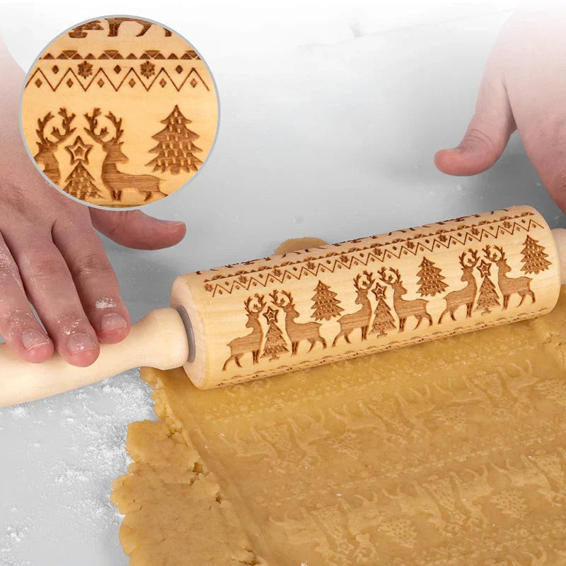 Des biscuits festifs parfaits grâce au rouleau gravé