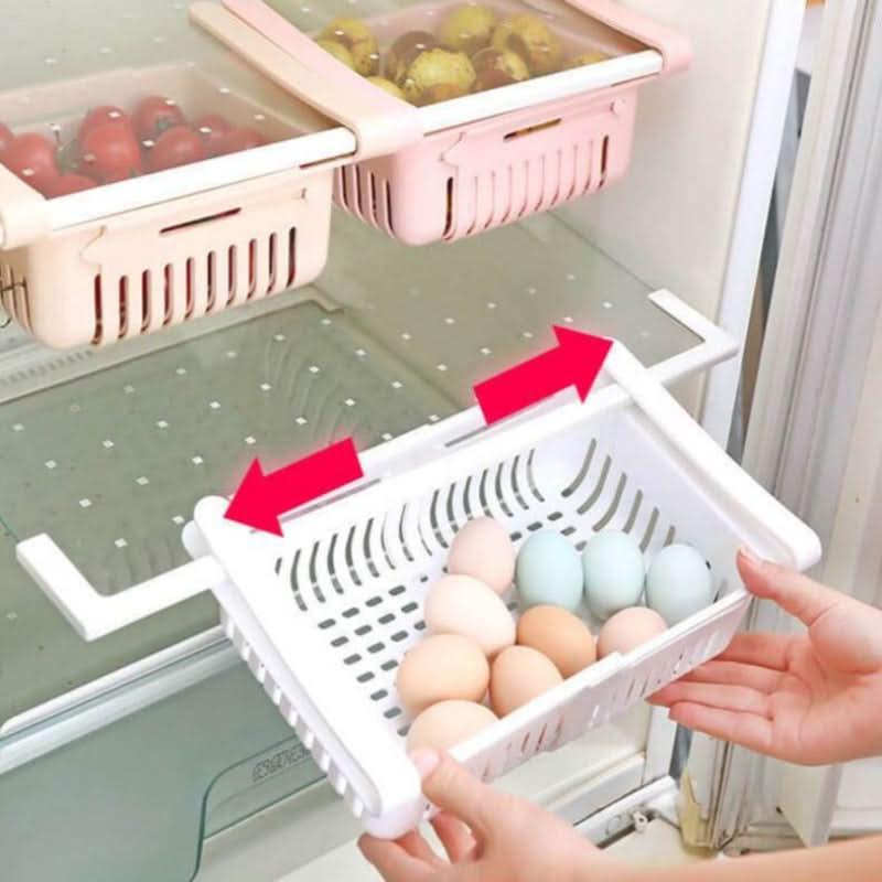 Adjustable organizer for refrigerator 