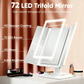 מראה LED מתקפל עם 3 פאנלים לאיפור מדויק 