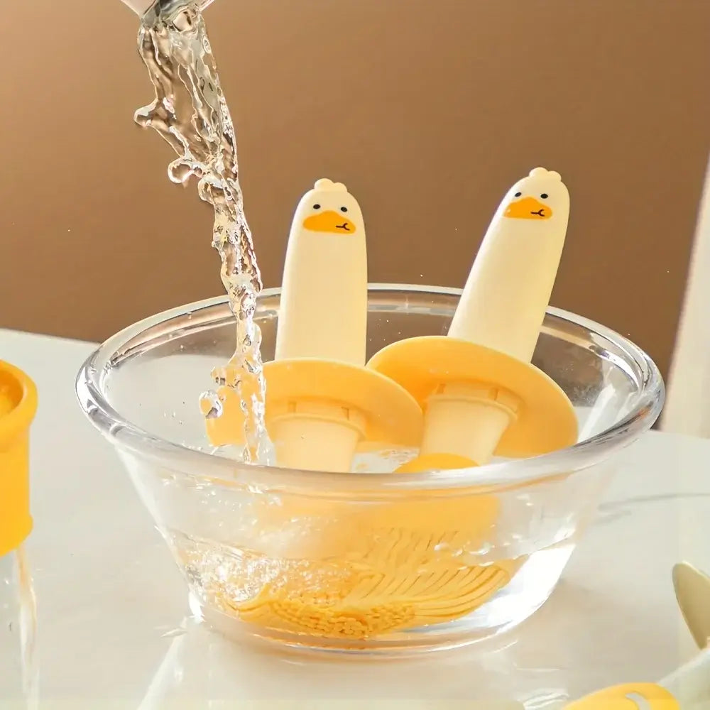 キッチンで油をあちこちにこぼさずにチェックしてください 